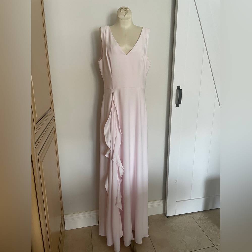 Ted Baker London Azaelea Pale Pink Ruffle Maxi Dress